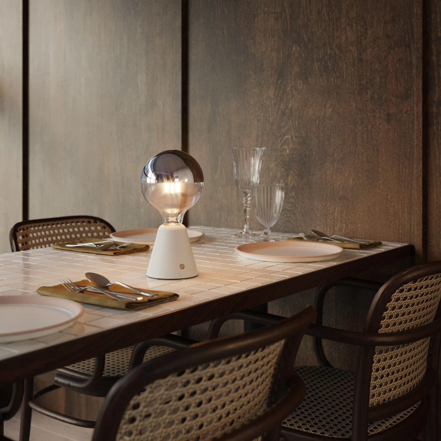 Portable And Rechargeable Cabless01 LED Lamp With Silver Half Sphere Globe Light Bulb 18 Portable And Rechargeable Cabless01 LED Lamp With Silver Half Sphere Globe Light Bulb - Image 16