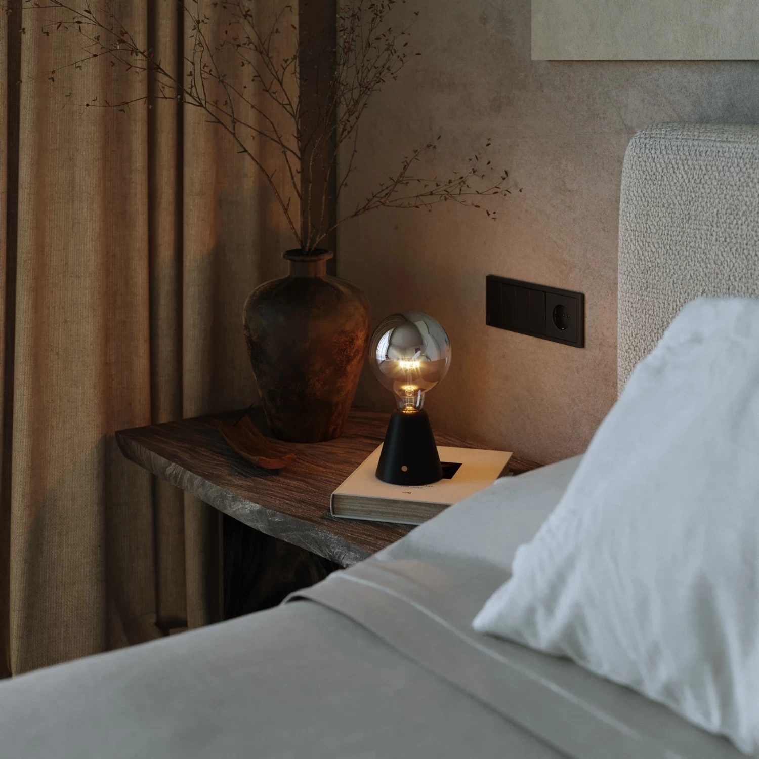 Portable And Rechargeable Cabless01 LED Lamp With Silver Half Sphere Globe Light Bulb 5 Portable And Rechargeable Cabless01 LED Lamp With Silver Half Sphere Globe Light Bulb - Image 3