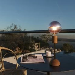 Portable And Rechargeable Cabless02 Lamp With Silver Half Sphere Light Bulb -Home-Lamps portable and rechargeable cabless02 lamp with silver half sphere light bulb 15