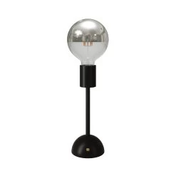 Portable And Rechargeable Cabless02 Lamp With Silver Half Sphere Light Bulb -Home-Lamps portable and rechargeable cabless02 lamp with silver half sphere light bulb 3