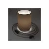 Posaluce With Brown Camelot Cylinder Lampshade, Coppered Metal, With Textile Cable, Switch And Plug -Home-Lamps posaluce with brown camelot cylinder lampshade coppered metal with textile cable switch and plug
