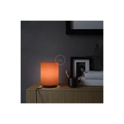 Posaluce With Lobster Cinette Cylinder Lampshade, Black Metal, With Textile Cable, Switch And Plug -Home-Lamps posaluce with lobster cinette cylinder lampshade black metal with textile cable switch and plug 2