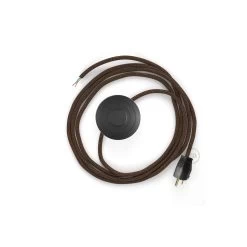 Power Cord With Foot Switch, RL13 Brown Glitter - Choose Color Of Switch/plug