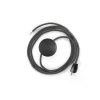 Power Cord With Foot Switch, RM26 Dark Gray Rayon - Choose Color Of Switch/plug -Home-Lamps power cord with foot switch rm26 dark gray rayon choose color of switch plug