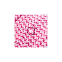 Power Cord With Foot Switch, RZ08 Fuchsia & White Chevron - Choose Color Of Switch/plug