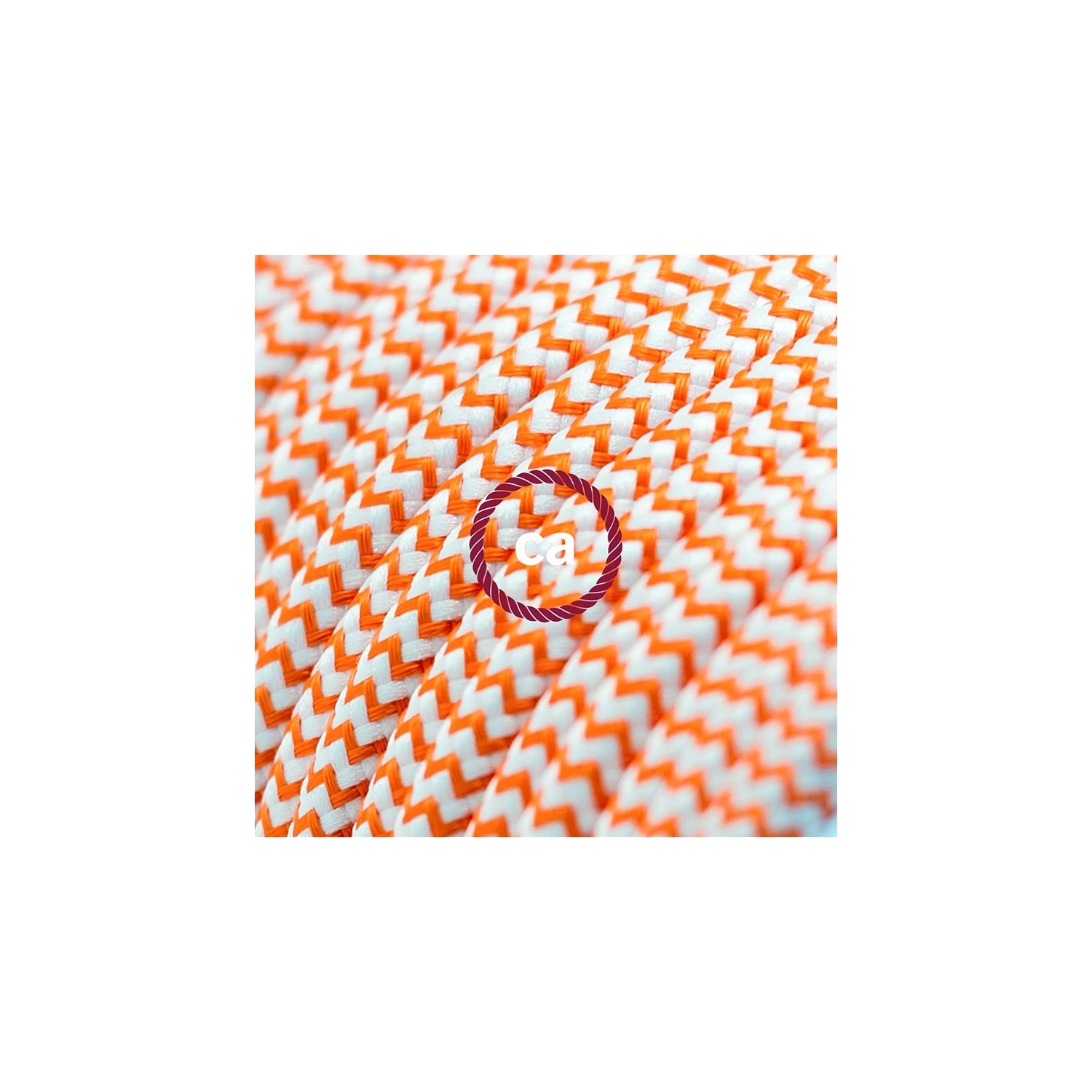 Power Cord With Foot Switch, RZ15 Orange & White Chevron - Choose Color Of Switch/plug 3 Power Cord With Foot Switch, RZ15 Orange & White Chevron - Choose Color Of Switch/plug