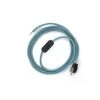 Power Cord With In-line Switch, RC53 Baby Blue Cotton - Choose Color Of Switch/plug -Home-Lamps power cord with in line switch rc53 baby blue cotton choose color of switch plug