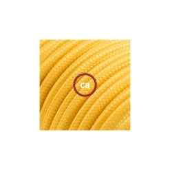Power Cord With In-line Switch, RM10 Yellow Rayon - Choose Color Of Switch/plug