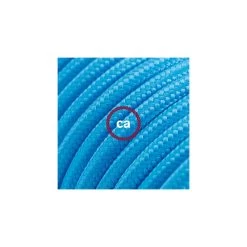 Power Cord With In-line Switch, RM11 Light Blue Rayon - Choose Color Of Switch/plug