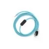 Power Cord With In-line Switch, RM17 Baby Blue Rayon - Choose Color Of Switch/plug -Home-Lamps power cord with in line switch rm17 baby blue rayon choose color of switch plug