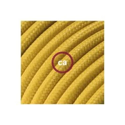 Power Cord With In-line Switch, RM25 Mustard Rayon - Choose Color Of Switch/plug