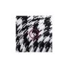 Power Cord With In-line Switch, RP04 Black & White Houndstooth - Choose Color Of Switch/plug