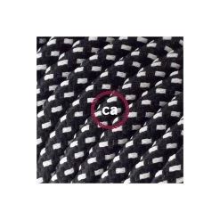 Power Cord With In-line Switch, RT41 Black & White Tracer - Choose Color Of Switch/plug