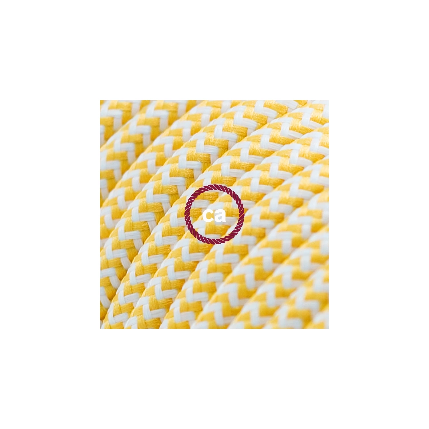 Power Cord With In-line Switch, RZ10 Yellow & White Chevron - Choose Color Of Switch/plug 4 Power Cord With In-line Switch, RZ10 Yellow & White Chevron - Choose Color Of Switch/plug - Image 2