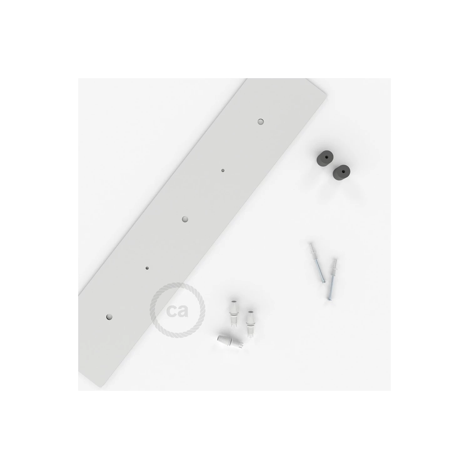 Rectangular 23.60x4.70" XXL Ceiling Rose With 3 Holes + Accessories 6 Rectangular 23.60x4.70" XXL Ceiling Rose With 3 Holes + Accessories - Image 4