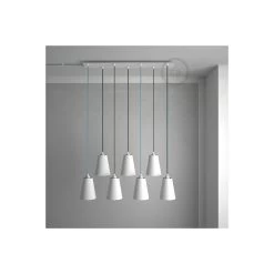 Rectangular 35.40x7.90" XXL Ceiling Rose With 7 Holes + Accessories -Home-Lamps rectangular 3540x790 xxl ceiling rose with 7 holes accessories 2