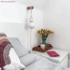 Rolé, Wooden Cable Clip, Fabric Cable Wall Fixture -Home-Lamps role wooden cable clip fabric cable wall fixture 4