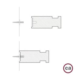 Rolé, Wooden Cable Clip, Fabric Cable Wall Fixture -Home-Lamps role wooden cable clip fabric cable wall fixture 6