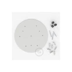 Round 13.80" XXL Ceiling Rose With 7 Holes + Accessories -Home-Lamps round 1380 xxl ceiling rose with 7 holes accessories 2