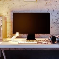 SI! 5V Table Lamp With A60 Light Bulb And Metallic Base -Home-Lamps si 5v table lamp with a60 light bulb and metallic base 13