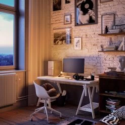 SI! 5V Table Lamp With A60 Light Bulb And Metallic Base -Home-Lamps si 5v table lamp with a60 light bulb and metallic base 3