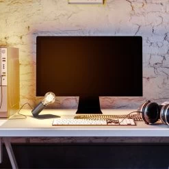 SI! 5V Table Lamp With A60 Light Bulb And Metallic Base -Home-Lamps si 5v table lamp with a60 light bulb and metallic base 4