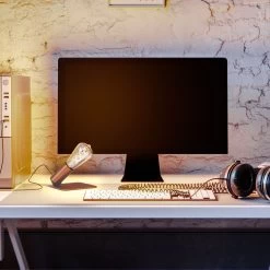 SI! 5V Table Lamp With ST64 Light Bulb And Metallic Base -Home-Lamps si 5v table lamp with st64 light bulb and metallic base 4