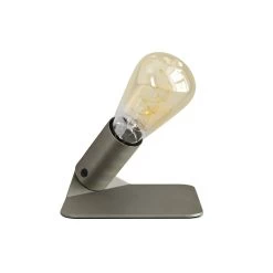SI! 5V Table Lamp With ST64 Light Bulb And Metallic Base -Home-Lamps si 5v table lamp with st64 light bulb and metallic base 6