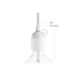 Smooth Sided Bakelite Phenolic Light Bulb Socket - E26