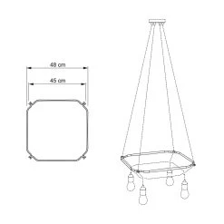 Square Cage - Structure For Lamps -Home-Lamps square cage structure for lamps 18