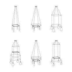 Square Cage - Structure For Lamps -Home-Lamps square cage structure for lamps 6