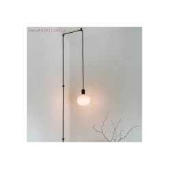 Swag Hook, Black Ceiling Hook And Stop For Fabric Cable -Home-Lamps swag hook black ceiling hook and stop for fabric cable 13