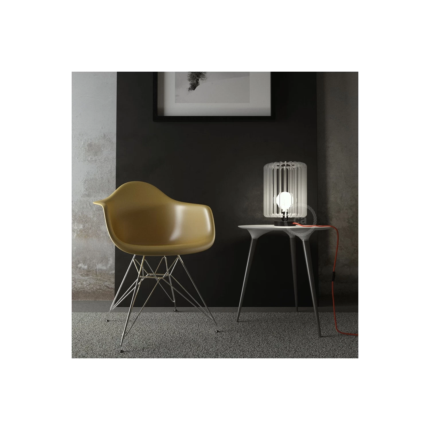 The Posaluce | Black Metal Table Lamp For Lampshade 4 The Posaluce | Black Metal Table Lamp For Lampshade - Image 2