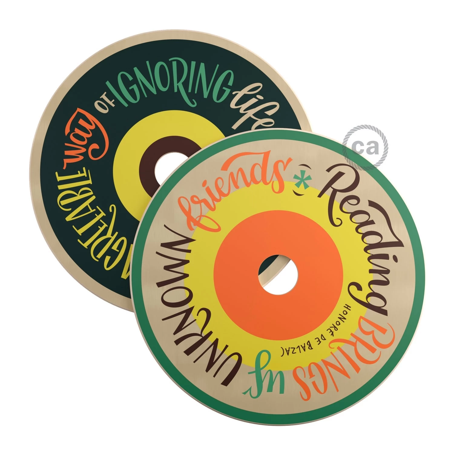 UFO Wooden Lampshade Illustrated By Pemberley Pond With Literary Quotes, 33 Cm Diameter 9 UFO Wooden Lampshade Illustrated By Pemberley Pond With Literary Quotes, 33 Cm Diameter - Image 7