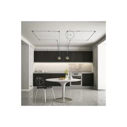 Universal Wall Fairlead For Fabric Cable, Black -Home-Lamps universal wall fairlead for fabric cable black 17