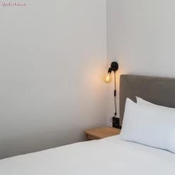 Universal Wall Fairlead For Fabric Cable, Black -Home-Lamps universal wall fairlead for fabric cable black 3