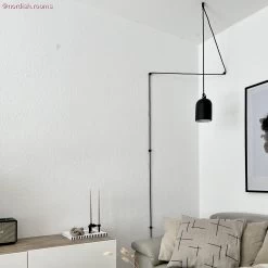 Universal Wall Fairlead For Fabric Cable, Black -Home-Lamps universal wall fairlead for fabric cable black 7