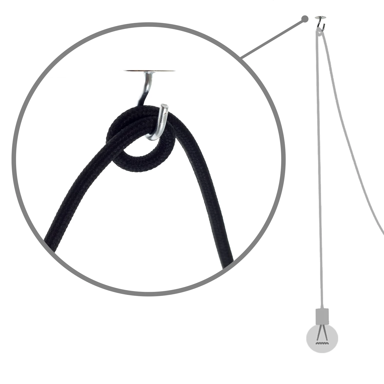 White Ceramic Spider, Multiple Suspension With 6-7 Pendant, RM01 White Cable 4 White Ceramic Spider, Multiple Suspension With 6-7 Pendant, RM01 White Cable - Image 2